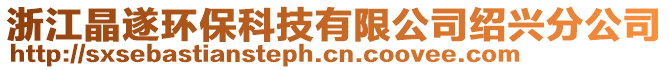 浙江晶遂環保科技有限公司紹興分公司