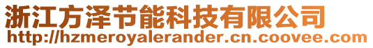 浙江方澤節(jié)能科技有限公司