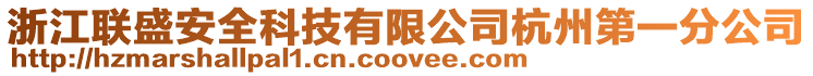 浙江聯(lián)盛安全科技有限公司杭州第一分公司