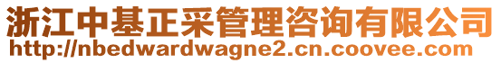 浙江中基正采管理咨詢有限公司