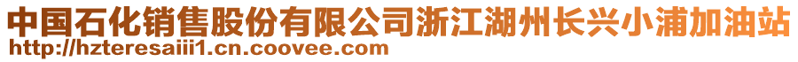 中國石化銷售股份有限公司浙江湖州長興小浦加油站