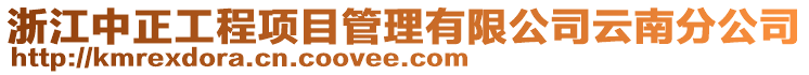 浙江中正工程項目管理有限公司云南分公司