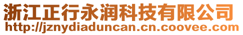 浙江正行永潤科技有限公司