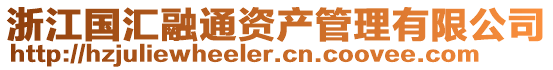 浙江國(guó)匯融通資產(chǎn)管理有限公司