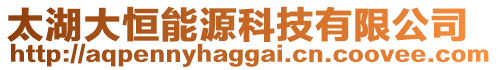 太湖大恒能源科技有限公司