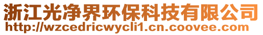 浙江光凈界環保科技有限公司