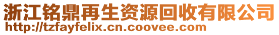浙江銘鼎再生資源回收有限公司