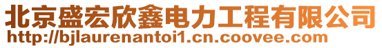 北京盛宏欣鑫電力工程有限公司