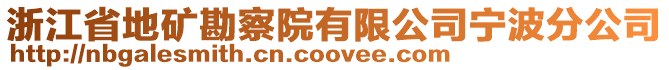 浙江省地礦勘察院有限公司寧波分公司