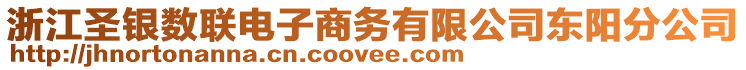 浙江圣銀數(shù)聯(lián)電子商務(wù)有限公司東陽分公司