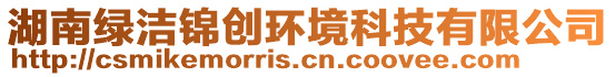 湖南綠潔錦創(chuàng)環(huán)境科技有限公司