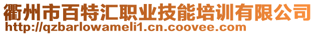 衢州市百特匯職業(yè)技能培訓(xùn)有限公司