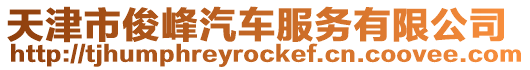 天津市俊峰汽車服務(wù)有限公司
