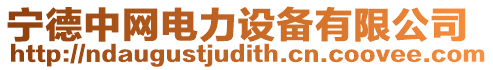寧德中網電力設備有限公司
