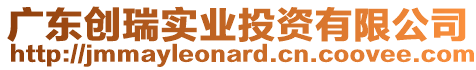 廣東創(chuàng)瑞實(shí)業(yè)投資有限公司