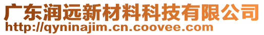 廣東潤(rùn)遠(yuǎn)新材料科技有限公司