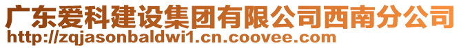 廣東愛科建設集團有限公司西南分公司