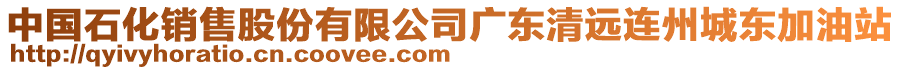 中國(guó)石化銷售股份有限公司廣東清遠(yuǎn)連州城東加油站