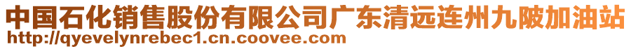 中國(guó)石化銷(xiāo)售股份有限公司廣東清遠(yuǎn)連州九陂加油站