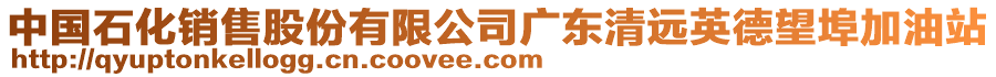 中國石化銷售股份有限公司廣東清遠(yuǎn)英德望埠加油站