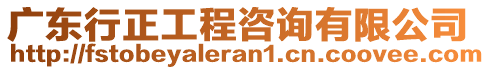 廣東行正工程咨詢有限公司