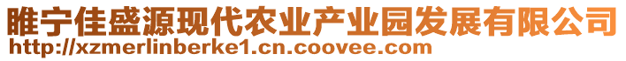 睢寧佳盛源現(xiàn)代農(nóng)業(yè)產(chǎn)業(yè)園發(fā)展有限公司