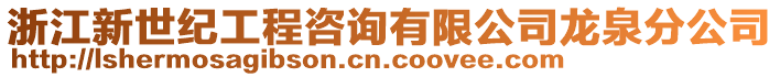 浙江新世紀工程咨詢有限公司龍泉分公司