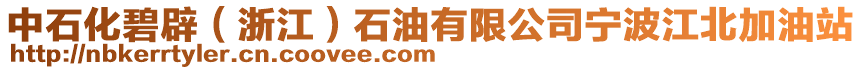 中石化碧辟（浙江）石油有限公司寧波江北加油站