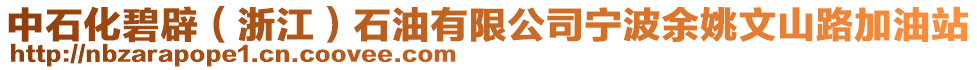 中石化碧辟（浙江）石油有限公司寧波余姚文山路加油站