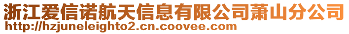 浙江爱信诺航天信息有限公司萧山分公司