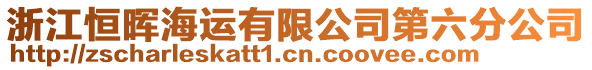 浙江恒暉海運(yùn)有限公司第六分公司