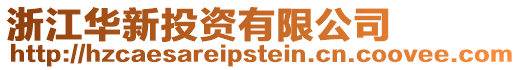 浙江華新投資有限公司