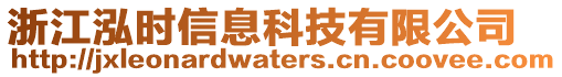 浙江泓時信息科技有限公司