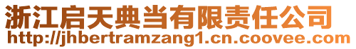 浙江啟天典當(dāng)有限責(zé)任公司