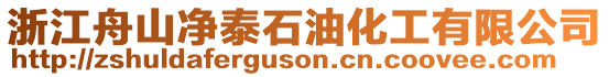 浙江舟山凈泰石油化工有限公司