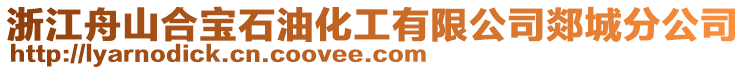 浙江舟山合寶石油化工有限公司郯城分公司