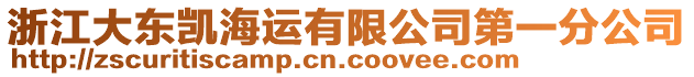 浙江大東凱海運(yùn)有限公司第一分公司