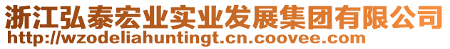 浙江弘泰宏業(yè)實(shí)業(yè)發(fā)展集團(tuán)有限公司