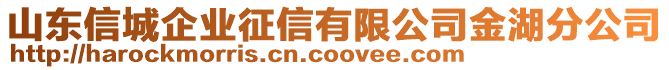 山東信城企業(yè)征信有限公司金湖分公司