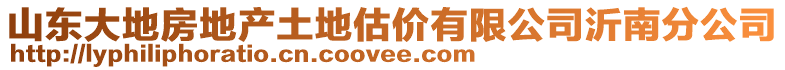山東大地房地產土地估價有限公司沂南分公司