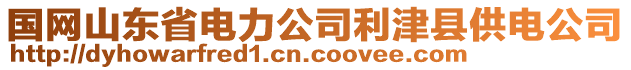 國網(wǎng)山東省電力公司利津縣供電公司