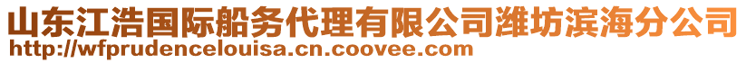 山東江浩國際船務代理有限公司濰坊濱海分公司