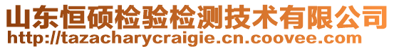 山東恒碩檢驗(yàn)檢測(cè)技術(shù)有限公司