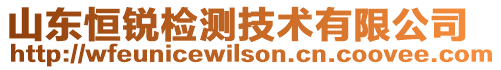 山東恒銳檢測技術有限公司