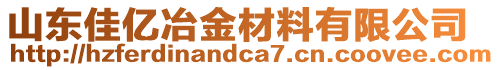 山東佳億冶金材料有限公司