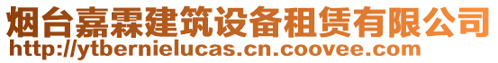 煙臺嘉霖建筑設備租賃有限公司