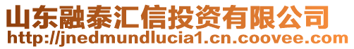 山東融泰匯信投資有限公司