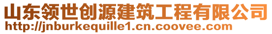 山東領(lǐng)世創(chuàng)源建筑工程有限公司