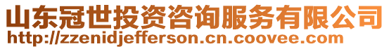 山東冠世投資咨詢服務有限公司