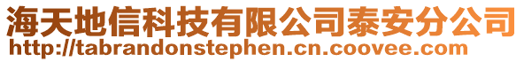 海天地信科技有限公司泰安分公司